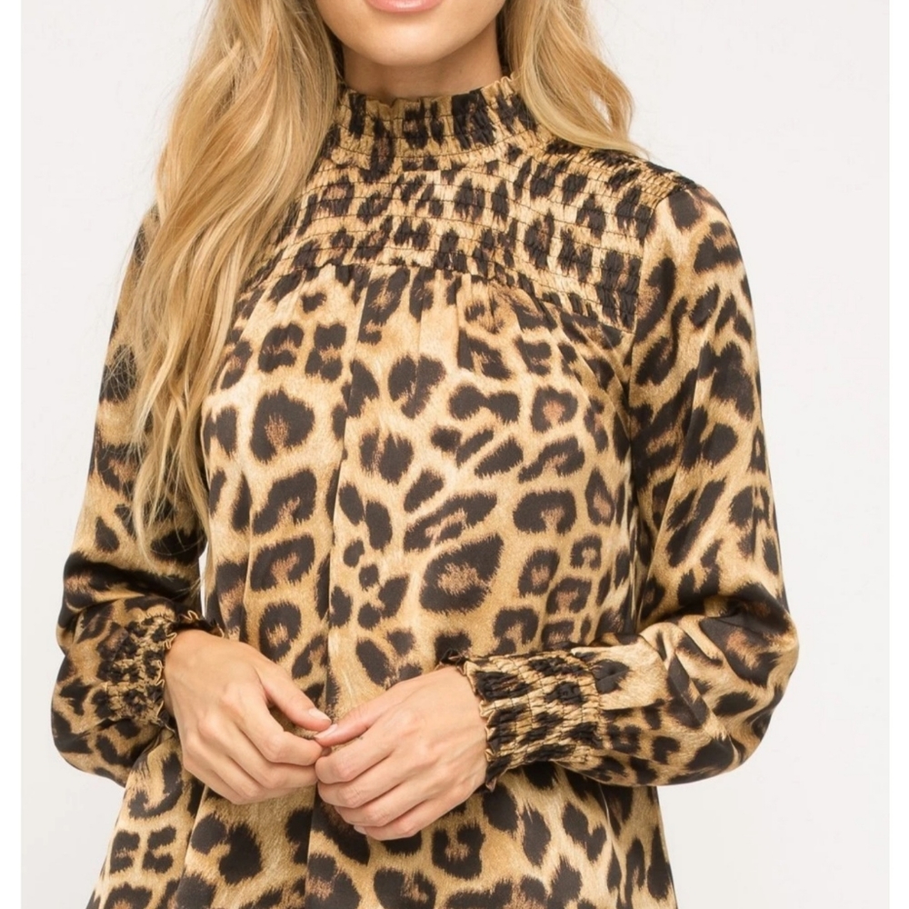 Boutique- Nwt Mystree Brand Leopard Print Top